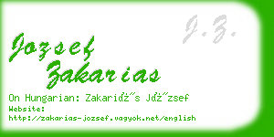 jozsef zakarias business card